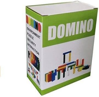 Domino 240-teiliges Set authentisches Lindenholz Standard Holz Rallye Bausätze Ki