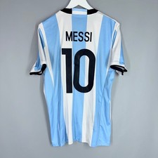 ARGENTINA NATIONAL TEAM 2016/2017 HOME FOOTBALL SHIRT ADIDAS SIZE L #10 MESSI