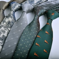 Men's Classic Tie Floral Pattern 7.5cm Stripes Business Meeting Wedding Prom