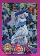 2023 Topps Chrome Christopher Morel #198 Chicago Cubs Rookie RC Pink Parallel