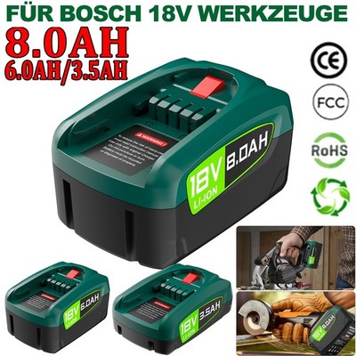 18V 8.0Ah Akku Li-ion W-C Für Bosch 18Volt PBA PSR PSA PSB 1600A02CK7 1600A011T8