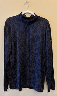 Men's Under Armour Tech Vent Performance 1/4 Zip Workout Top Blue - New! | sz XL