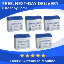 5 X 21Ah 12V EV Batteries For 60V Veleco & Green Power Faster/Fastest/ZT4/Unique