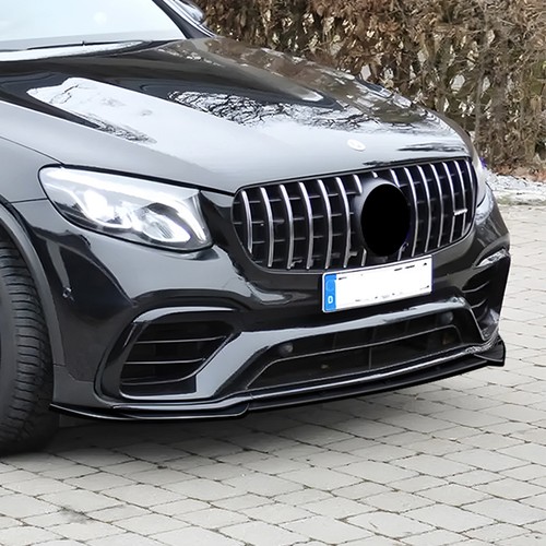 Kit lèvre aileron pare choc avant pour Benz GLC63 AMG X253 2016-2019 2018 noir - Photo 8/11