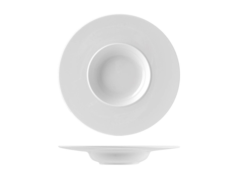 Porcelain Plate, Ø 24 Cm, White H&H