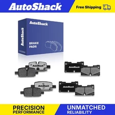 Front Rear Ceramic Brake Pad Set for 2019-2025 Chevrolet Silverado 1500