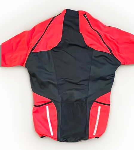 Gore Bike Wear Windstopper Soft Shell Jacket Mens LARGE Red Reflective Cycling - Picture 8 of 12