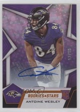 2019 Rookies & Stars Longevity Signatures Orange 52/99 Antoine Wesley Auto ft8