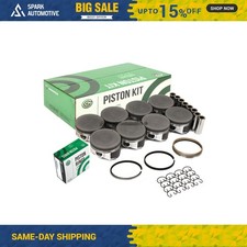 Pistons W Rings Fit 99-04 Gmc Yukon Sierra 1500 Chevrolet Tahoe 4.8l Pistons W Rings Fit 99-04 Gmc Yukon Sierra 1500 Chevrolet Tahoe 4.8l