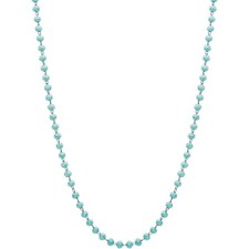 Sagapo Collana Donna Girocollo Sfere Vetro Verde Turchese Acciaio SHAC57 Sagapò