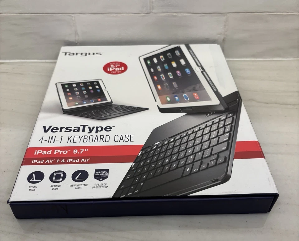 Targus THZ620US Versatype 4-in-1 Bluetooth IPad Keyboard Folio Case - w/USB Cord - Image 3 of 4