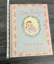 1943 Vintage Baby's first 5 years Memory Book Keepsake. Unused 