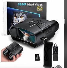 Night Vision Goggles for Adults, 4K Infrared Night Vision Binoculars with Rechar