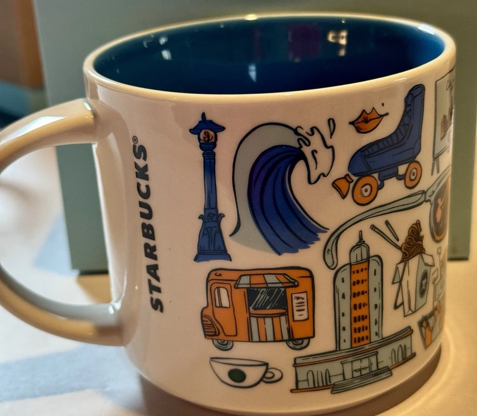 Taza Starbucks Been There Series Los Angeles 14 oz en todo el mundo nueva en caja Foto 4 de 4