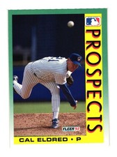 1992 Fleer #679b Cal Eldred Milwaukee Brewers