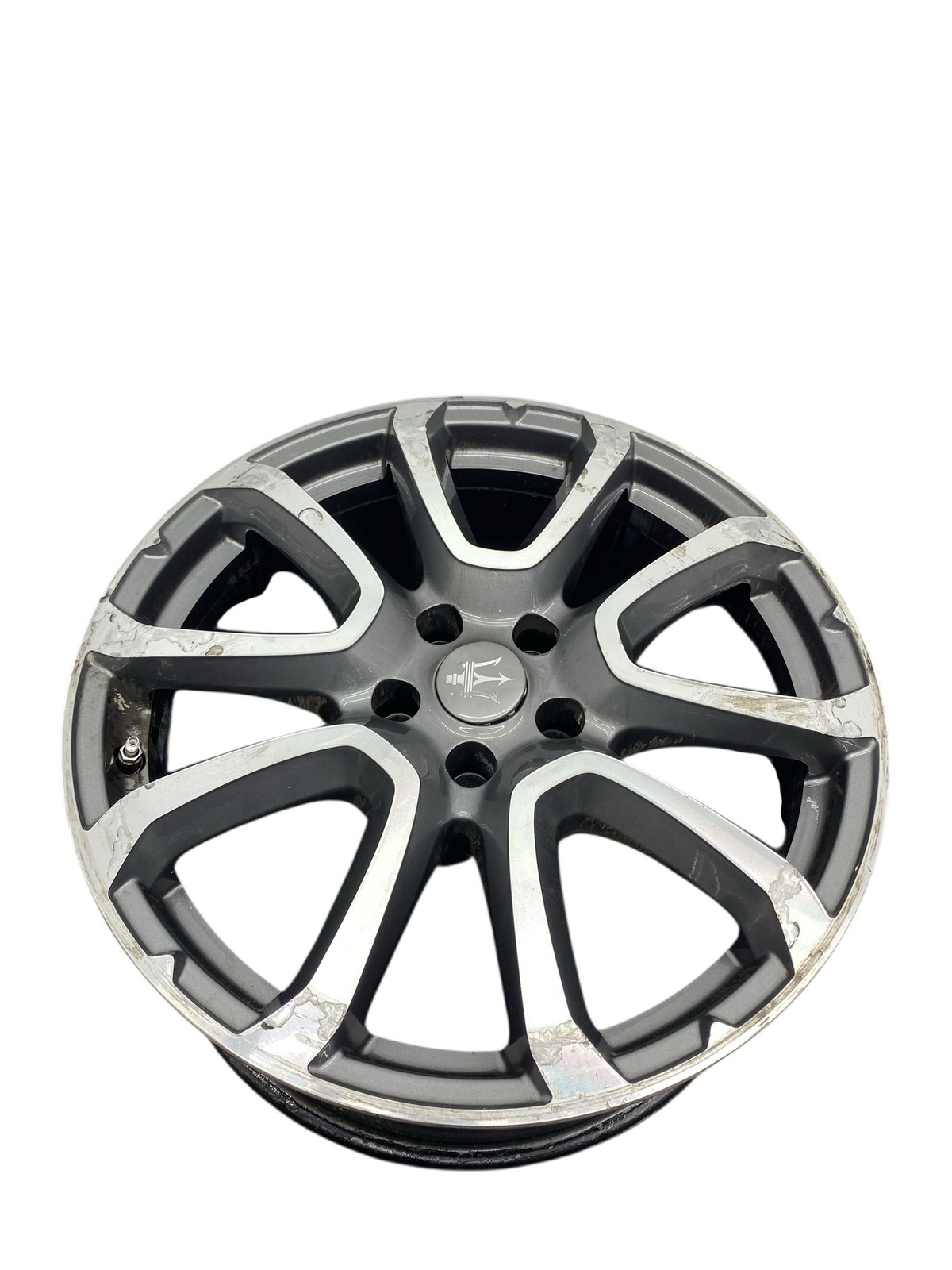 2017-2024 Maserati Levante M161 19X8.5 5 V Spoke Wheel Rim Machined Gray *Scrape