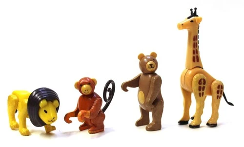 Vintage 1973 Fisher Price Little People Circus Train 991 Animal Set