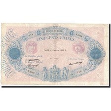 [#591084] France, 500 Francs, 1933-01-12, VF, Fayette:30.36, KM:66, m