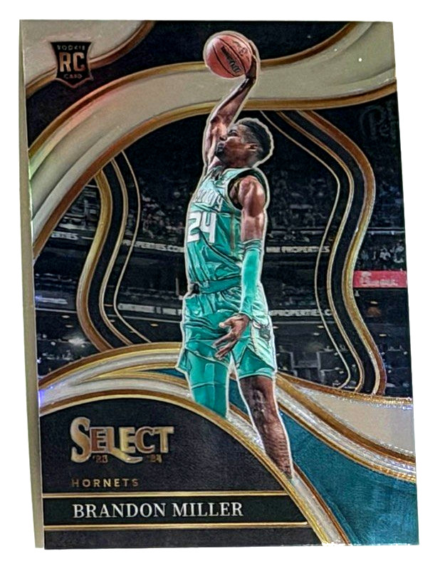 2023-24 PANINI SELECT BRANDON MILLER ROOKIE CARD RC COURTSIDE SILVER PRIZM