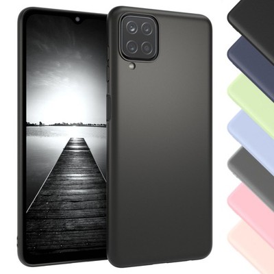EAZY CASE für Samsung Galaxy A12 Hülle Silikon Schutzhülle Slim Cover Tasche TPU