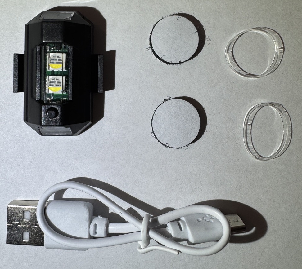 Rechargeable Strobe Light,good For Scooters,helmets ,bicycles ,motorcycles ,rc's