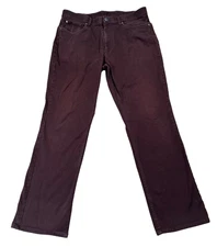 Hart Schaffner Marx Corduroy Pants Men's 36x32 Brown Straight Leg Stretch