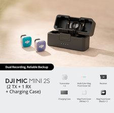 DJI Mic Mini 2S (2 TX + 1 RX + Charging Case) &ndash; 32Bit Float, 28h Rec, 300m