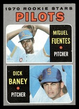 1970 Topps Pilots Rookie Stars Miguel Fuentes/Dick Baney RC #88 NM Seattle
