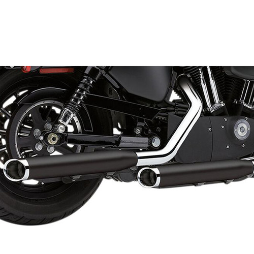 Harley XL 1200 N Nightster 2007-2012 Exhaust COBRA Black 6030RB - Picture 1 of 4