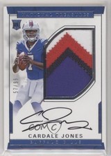 2016 Panini National Treasures RPS Rookie 57/99 Cardale Jones Patch Auto 3c4