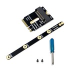 M.2 A+E to M Key Adapter NVMe Integration Extension Adapter with Bracket