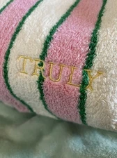 New TRULY Beauty Travel Large Makeup Cosmetic Bath Towel Fabric Bag MSRP $99