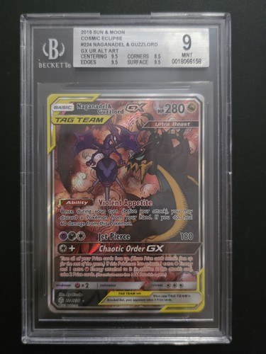 Naganadel & Guzzlord-GX graded BGS 9 for sale on eBay