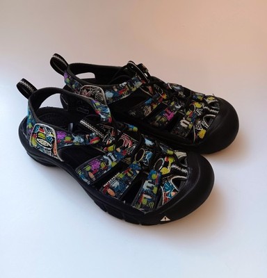 KEEN Newport H-2 Sandals ''Aco Collage'' Patern Size 6 Womens Childs Size 3