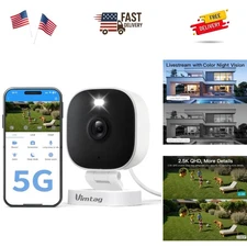 Security Camera Outdoor 2.5K, 2.4G/5G Smart Wi-Fi Cameras for Home Security w...