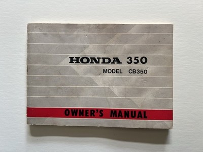 1969 Honda 350 CB350 Owner s Manual Original Factory Motorcycle Guide Japan LOOK