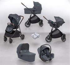 Joie Versatrax E Trio i Snug 2 and Ramble 3in1 Travel System Bundle - Moonlight