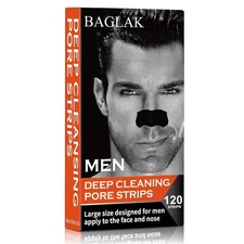 Men Blackhead Pore Strips - 120 Strips - Deep Cleansing - Face Nose Pores