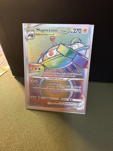 Pokemon Magnezone VSTAR 198/196 Lost Origin Rainbow Secret Rare Full Art Holo NM