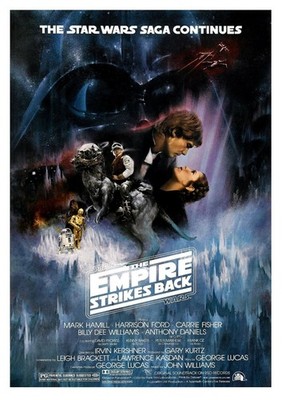 Plakat Star Wars A New Hope Empire Strikes Zurück Return Jedi Folie Cinema