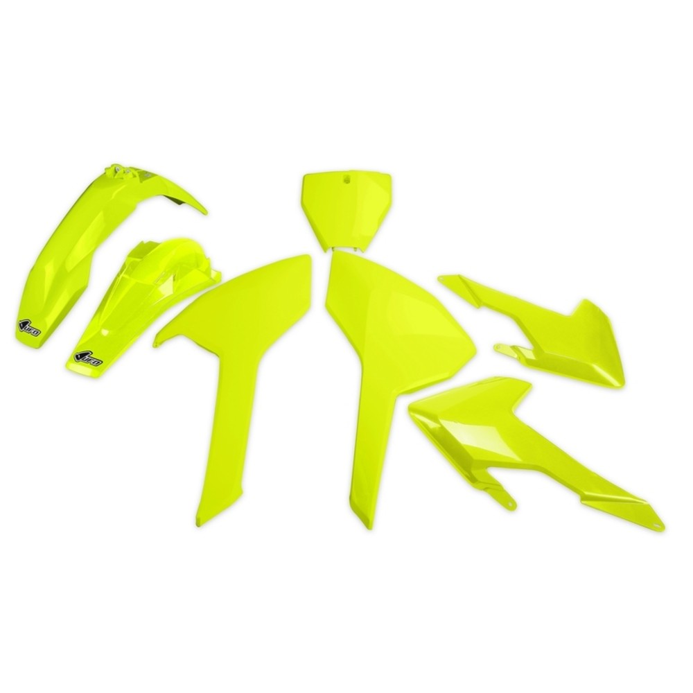 Kit Plastic UFO Yellow Fluor Husqvarna for Moto Spare Parts Accessories Pieces