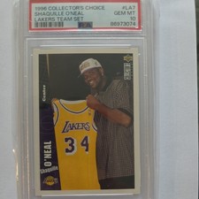 Shaquille Shaq O'Neal PSA 10 1996 Collector's Choice Lakers Team Set HOF