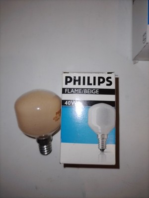 PHILIPS  40W E14 T45 Flame Beige Glühlampe Dekolampe DIMMBAR SOFTONE neu in OVP