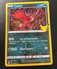Pokemon Celebrations Yveltal Holo Rare Card 019/025 NM