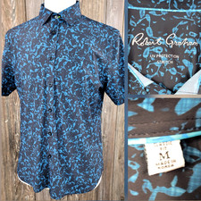 Robert Graham Button Up Shirt Gregor Pattern Abstract Stretch Mens Medium VGC