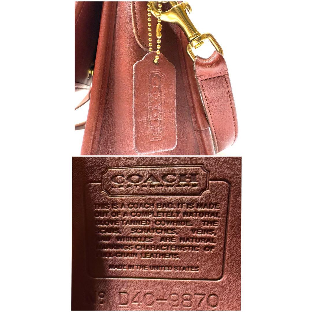 美品✨vintage coach old shoulder bag 2way Vintage COACH 2-Way Shoulder Bag with Turn Lock in Bordeaux