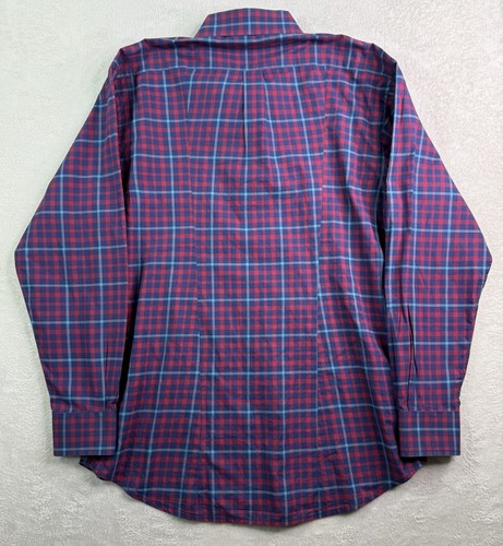 Southern Point Co Shirt Mens Large Red & Blue Plaid Button Down Shirt Preppy - Picture 8 of 8