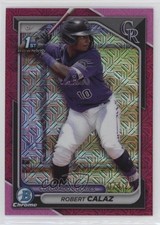 2024 Bowman Chrome Prospects Mega Box Fuchsia Mojo Refractor Robert Calaz 9e1
