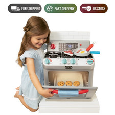 Little Tikes First Oven Pretend Play Kitchen Toy w/11 Accessories Ages 2