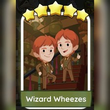 1 x Wizard Wheezes                - Set 17 - Mono poly Go sticker Fast sending 